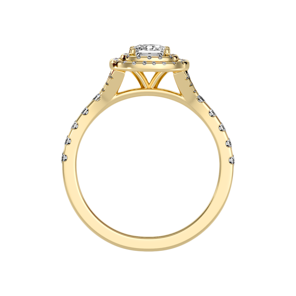 Awe Struck Halo Ring In 925 Sterling Silver - Thirteen