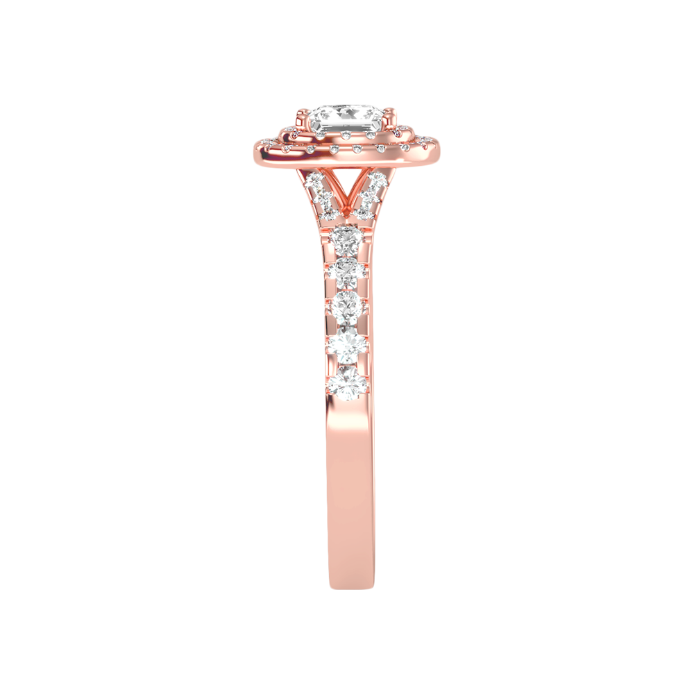 Awe Struck Halo Ring In 925 Sterling Silver - Eight