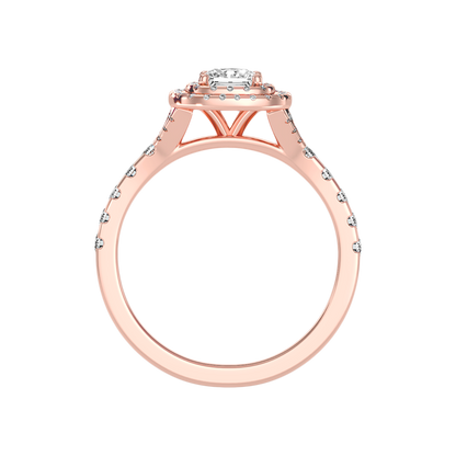 Awe Struck Halo Ring In 925 Sterling Silver - Nine