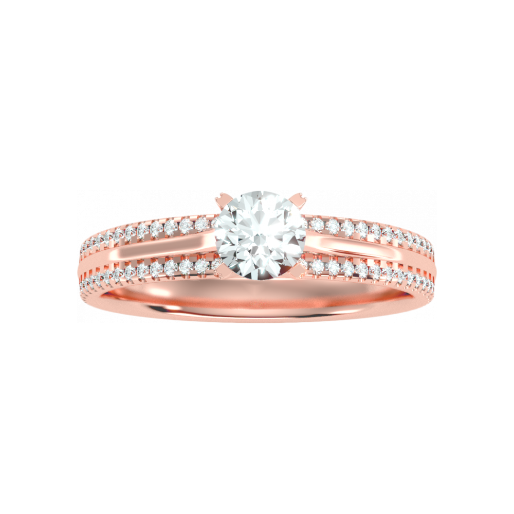 A Cutting Edge Solitaire Ring - Twelve