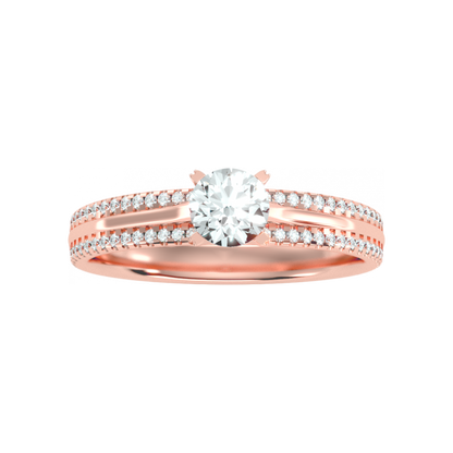 A Cutting Edge Solitaire Ring - Twelve