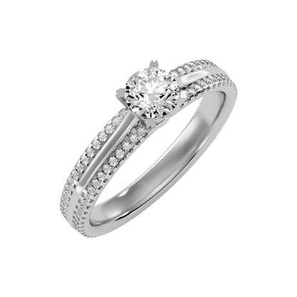 A Cutting Edge Solitaire Ring - Two