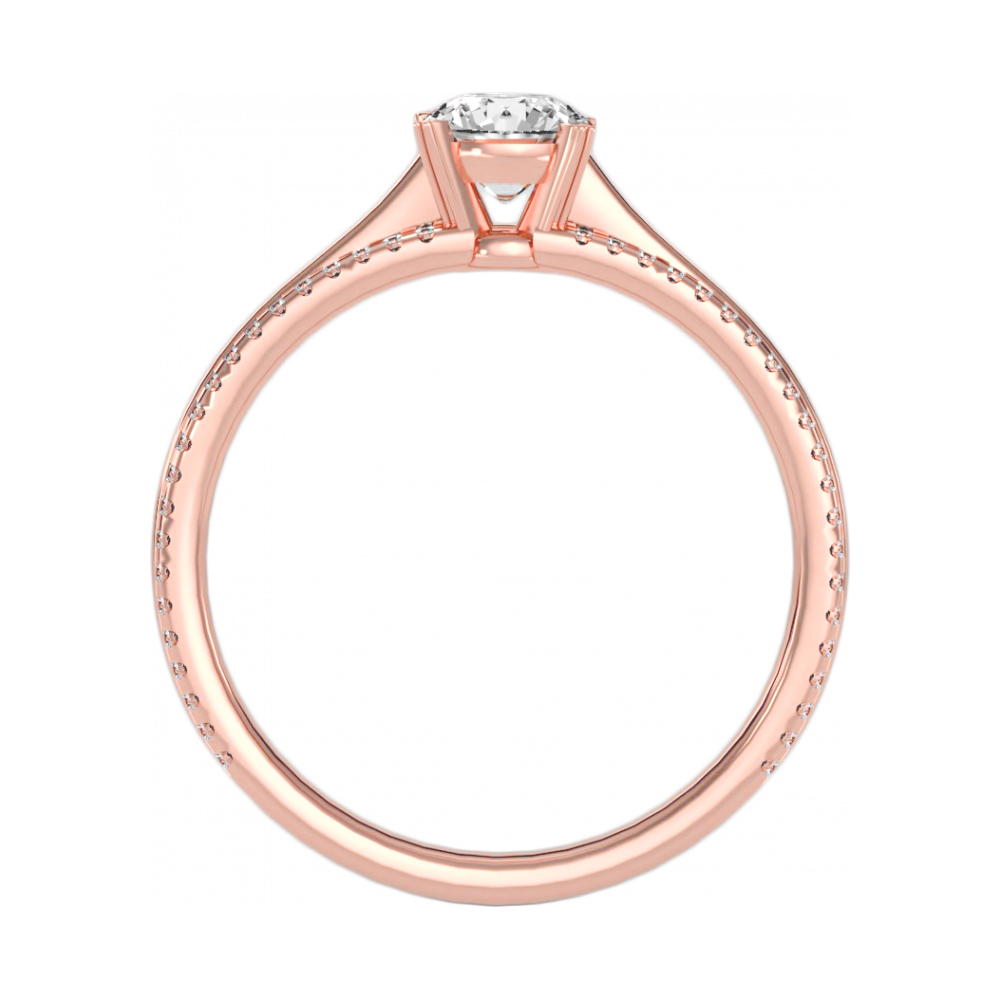 A Cutting Edge Solitaire Ring - Nine