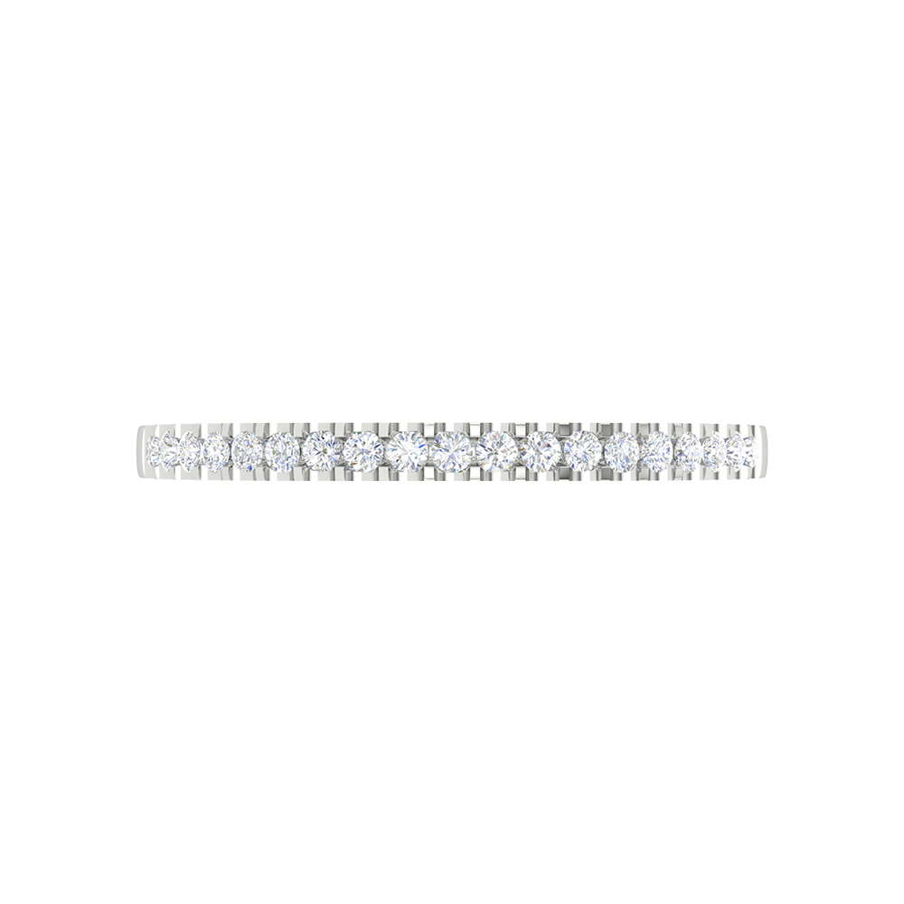 A Lane Of Gems Half Eternity Ring In 925 Sterling Silver - Three