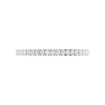 A Lane Of Gems Half Eternity Ring In 925 Sterling Silver - Three