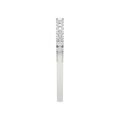 A Lane Of Gems Half Eternity Ring In 925 Sterling Silver - Four