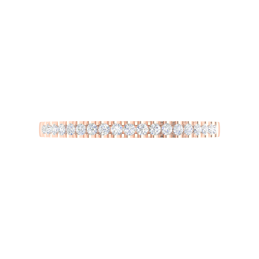 A Lane Of Gems Half Eternity Ring In 925 Sterling Silver - Seven