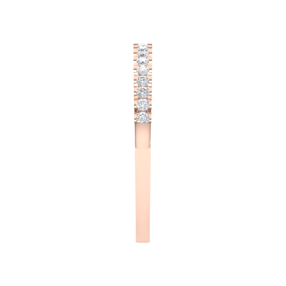 A Lane Of Gems Half Eternity Ring In 925 Sterling Silver - Eight