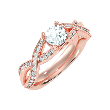 A Simple And Beautiful Engagement Ring In 925 Sterling Silver - Ten