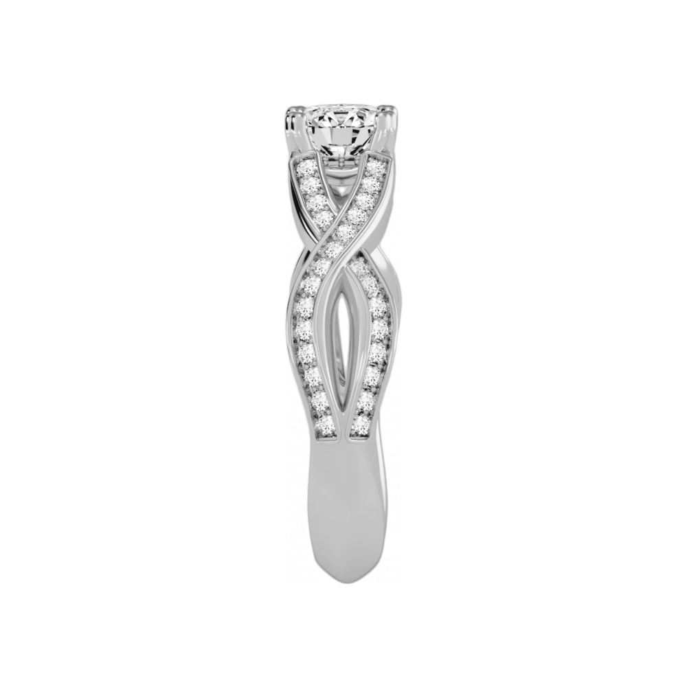 A Simple And Beautiful Engagement Ring In 925 Sterling Silver - Three