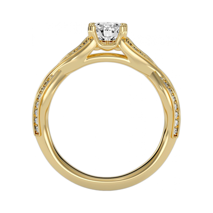 A Simple And Beautiful Engagement Ring In 925 Sterling Silver - Five