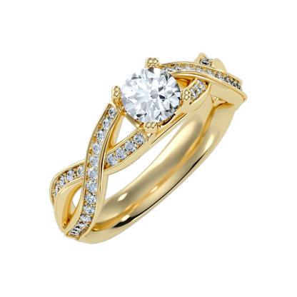 A Simple And Beautiful Engagement Ring In 925 Sterling Silver - Six