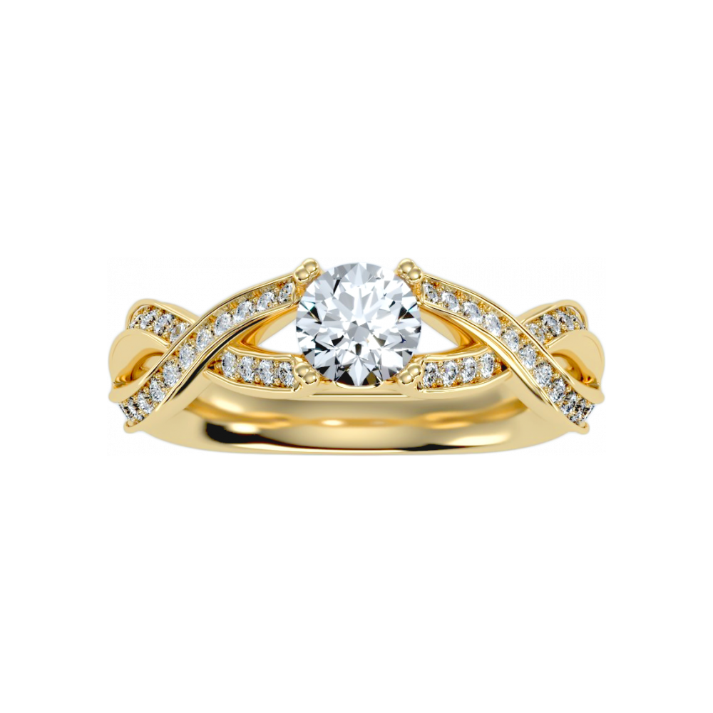 A Simple And Beautiful Engagement Ring In 925 Sterling Silver - Eight