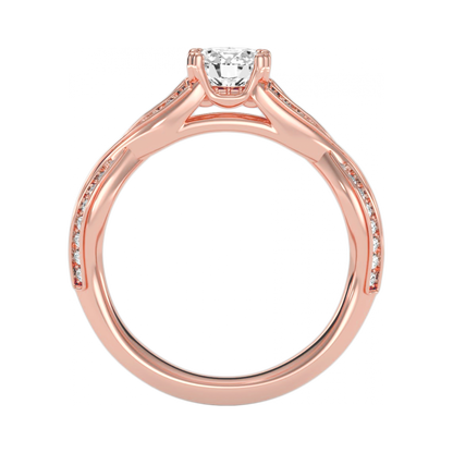 A Simple And Beautiful Engagement Ring In 925 Sterling Silver - Nine