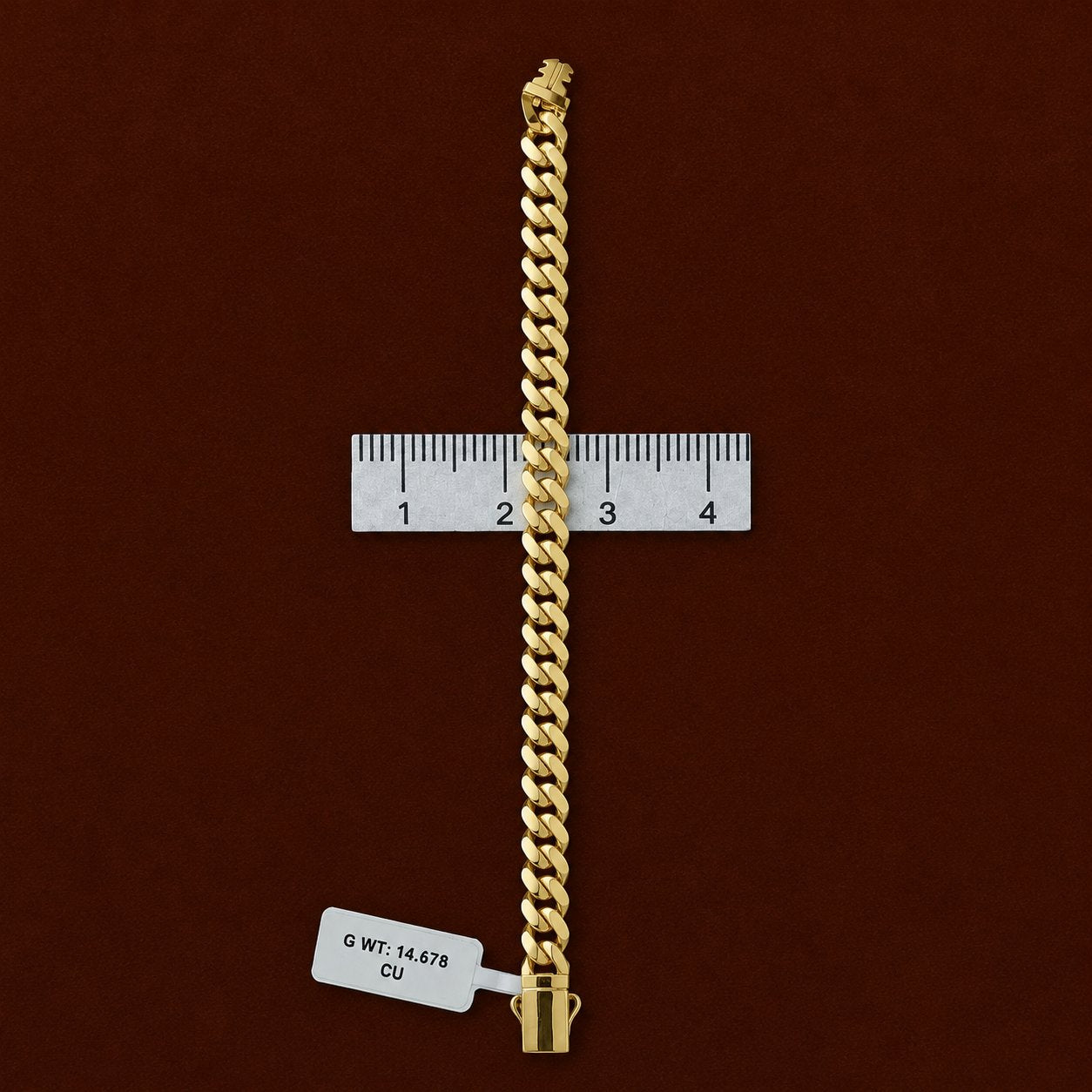 Cuban Link Chain Bracelet With Box Clasp Curb Link Bracelet - Four