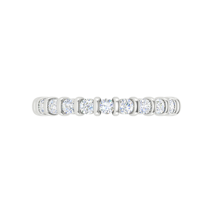 Babette Full Eternity Ring In 925 Sterling Silver - Three