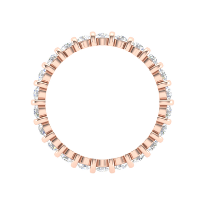 Babette Full Eternity Ring In 925 Sterling Silver - Six