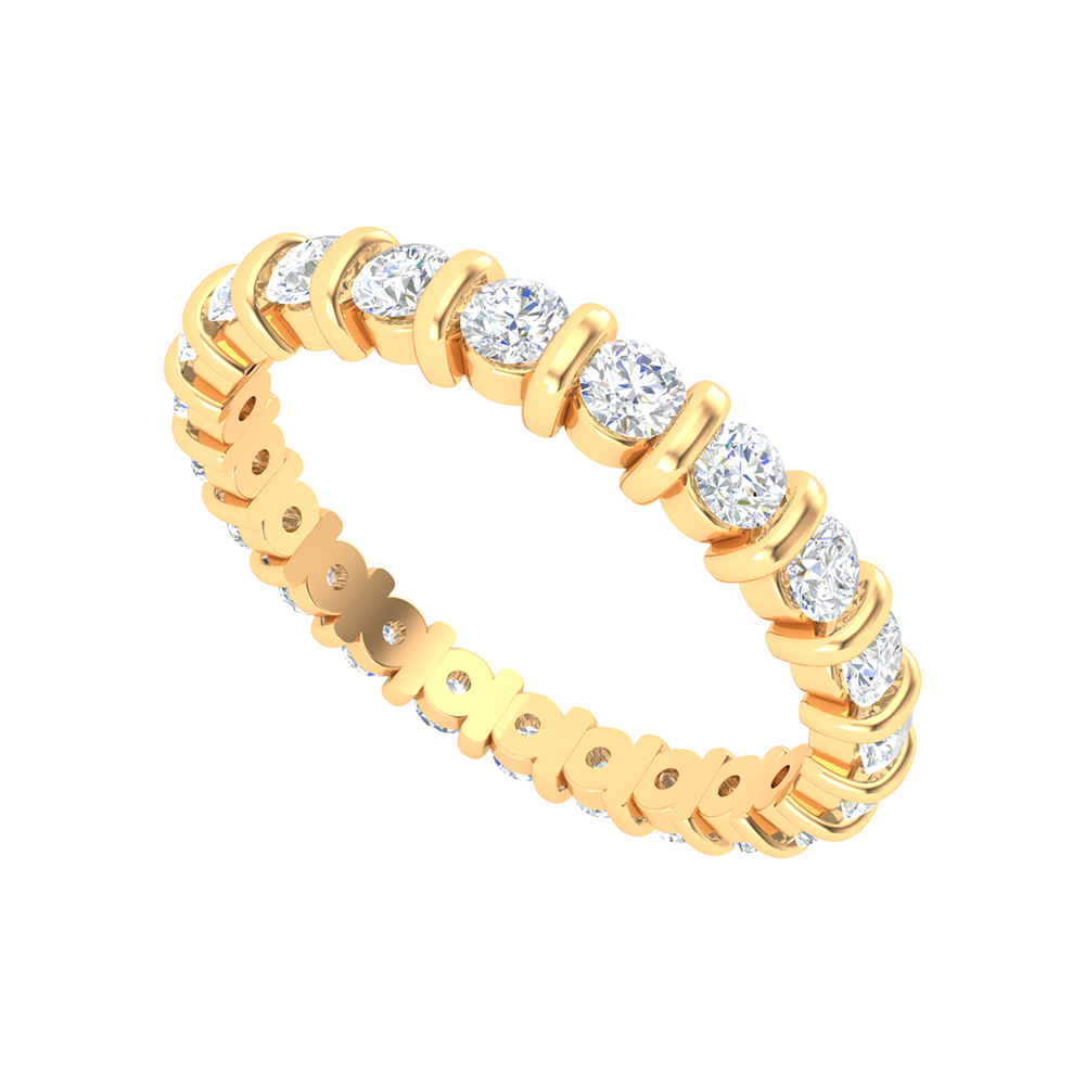 Babette Full Eternity Ring In 925 Sterling Silver - Nine
