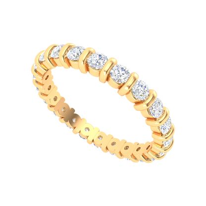 Babette Full Eternity Ring In 925 Sterling Silver - Nine