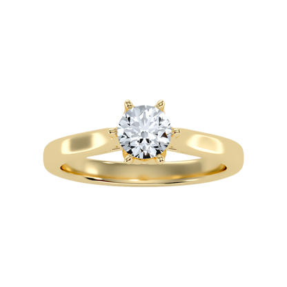 Balenz Classic Solitaire Ring In 925 Sterling Silver - Ten
