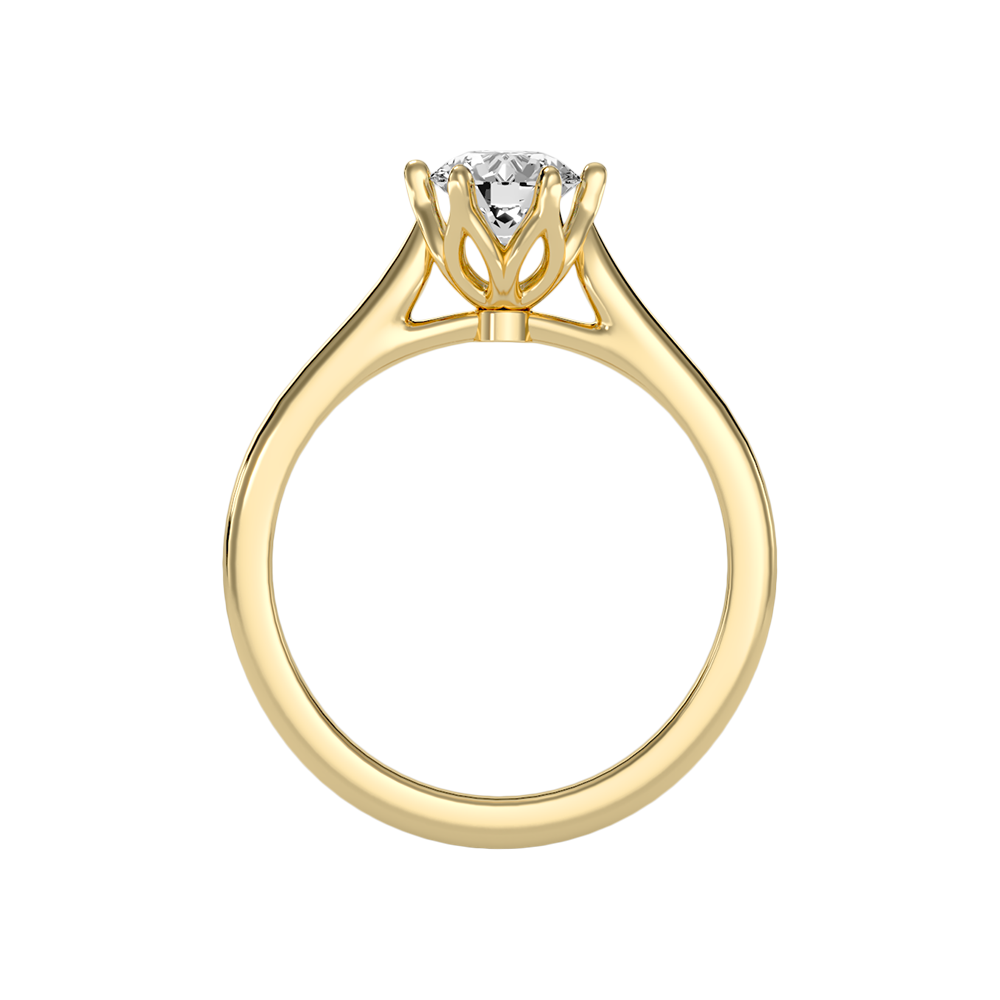 Balenz Classic Solitaire Ring In 925 Sterling Silver - Twelve