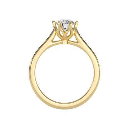 Balenz Classic Solitaire Ring In 925 Sterling Silver - Twelve