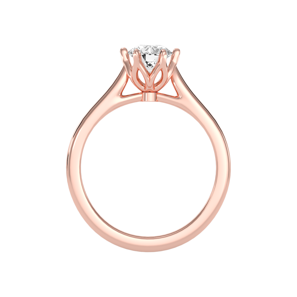 Balenz Classic Solitaire Ring In 925 Sterling Silver - Six