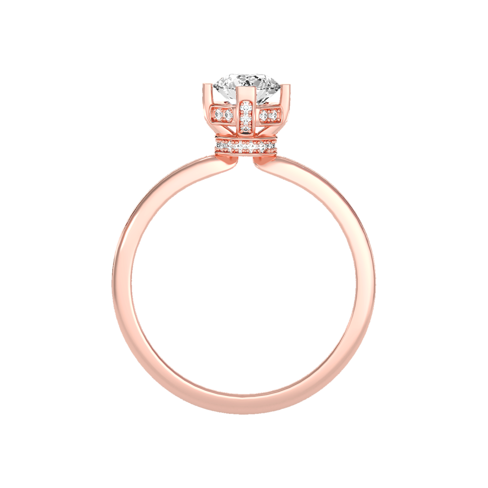 Baronial Solitaire Ring In 925 Sterling Silver - Two