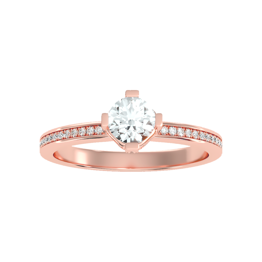 Baronial Solitaire Ring - Three