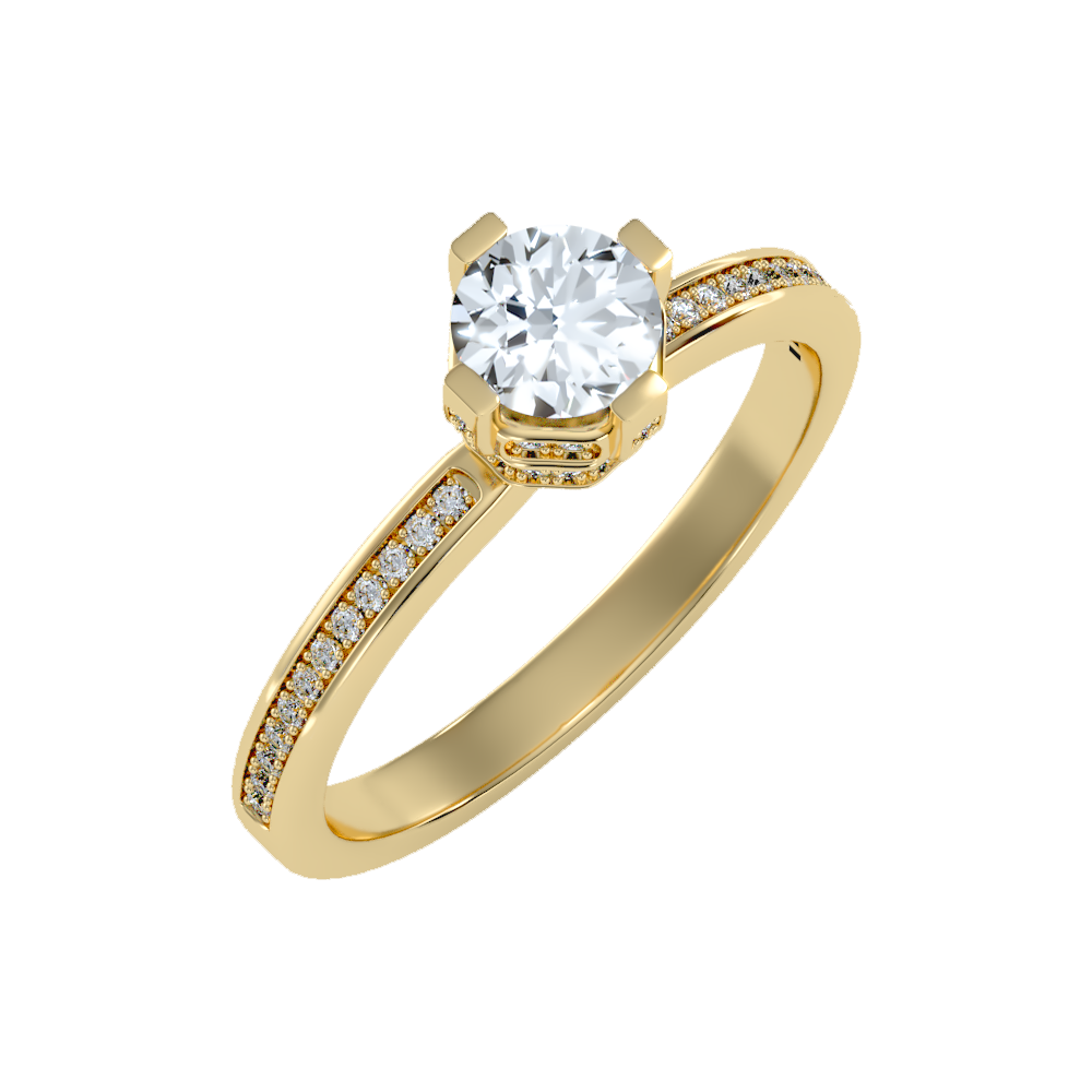 Baronial Solitaire Ring - Nine