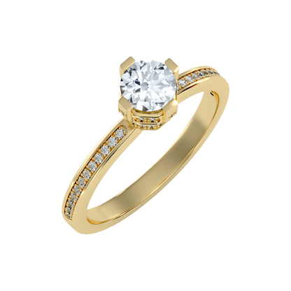 Baronial Solitaire Ring - Nine