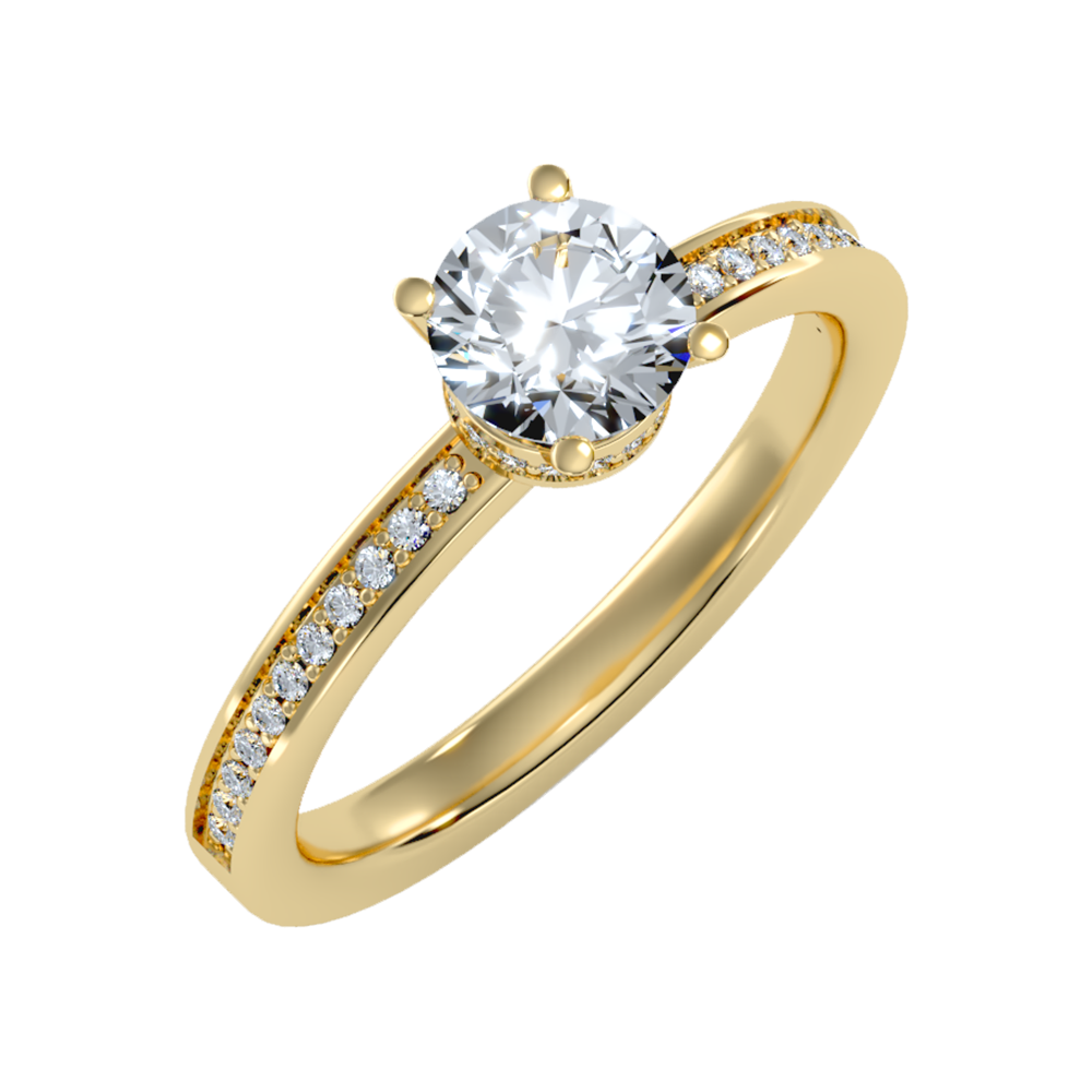 Beaded Beauty Single Stone Ring - Ten