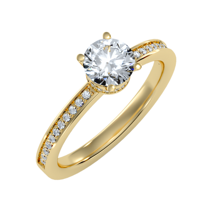 Beaded Beauty Single Stone Ring - Ten