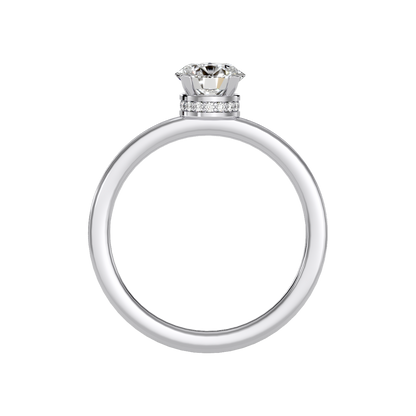 Beaded Beauty Single Stone Ring In 925 Sterling Silver - Three