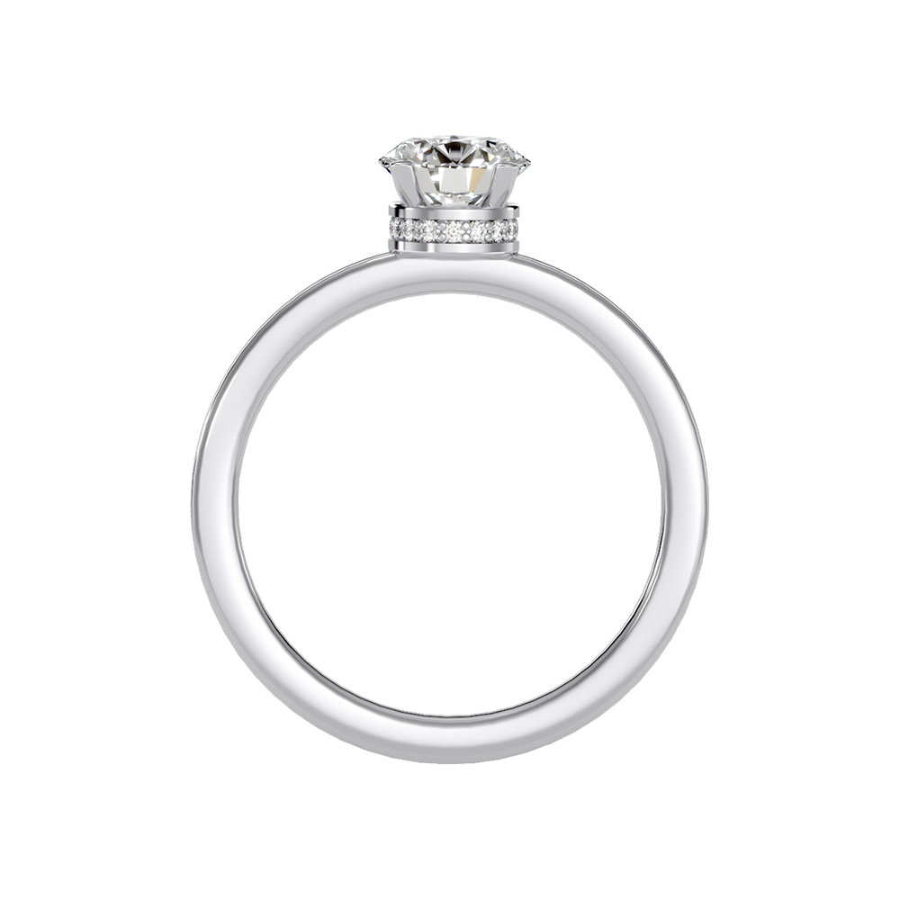 Beaded Beauty Single Stone Ring - Three