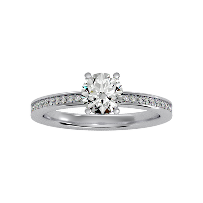 Beaded Beauty Single Stone Ring In 925 Sterling Silver - Four