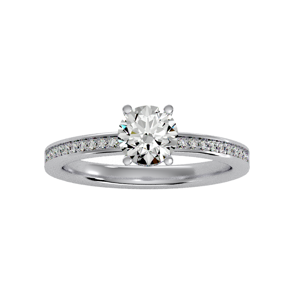 Beaded Beauty Single Stone Ring - Four