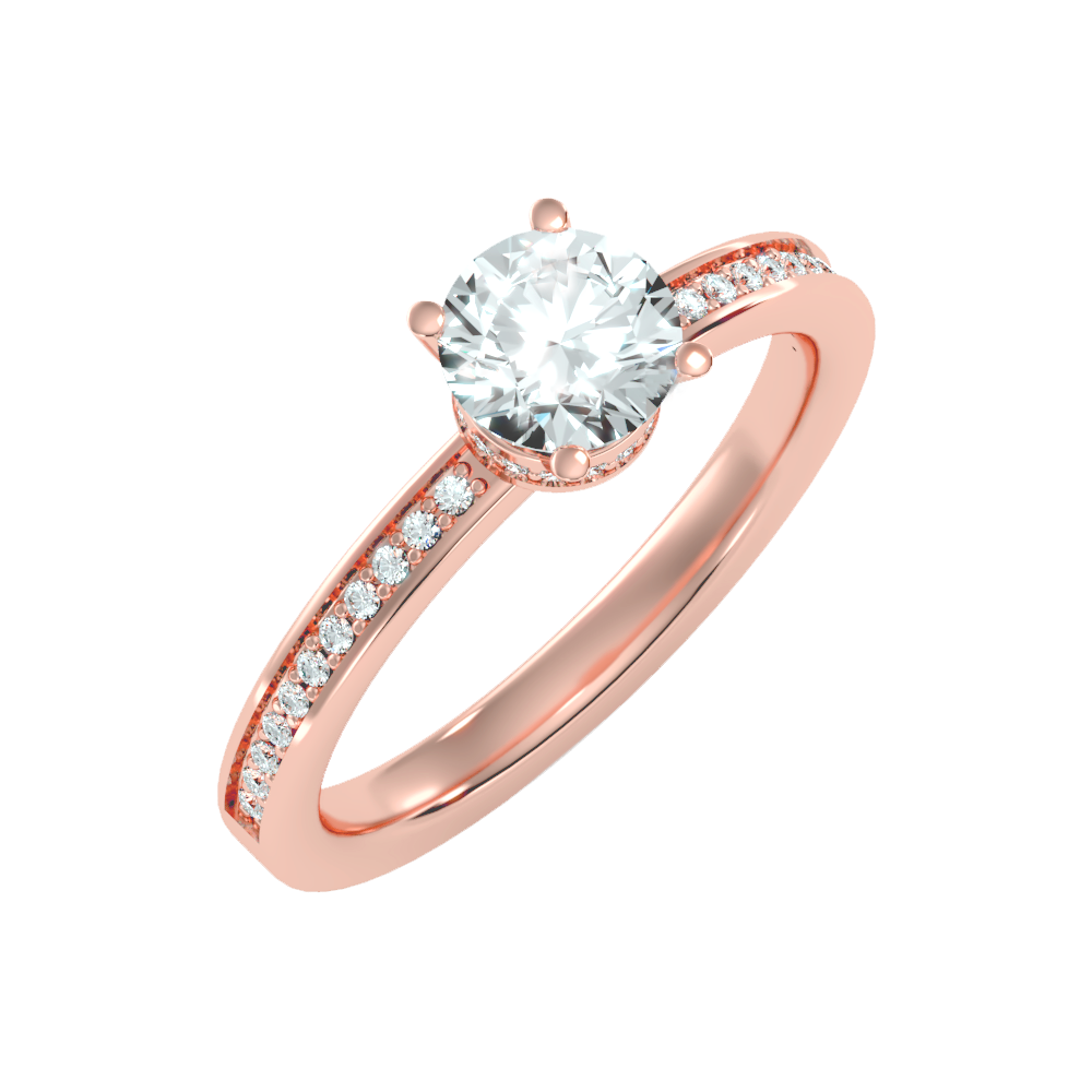 Beaded Beauty Single Stone Ring - Six