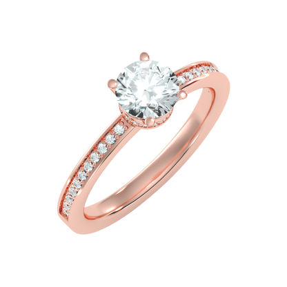 Beaded Beauty Single Stone Ring - Six
