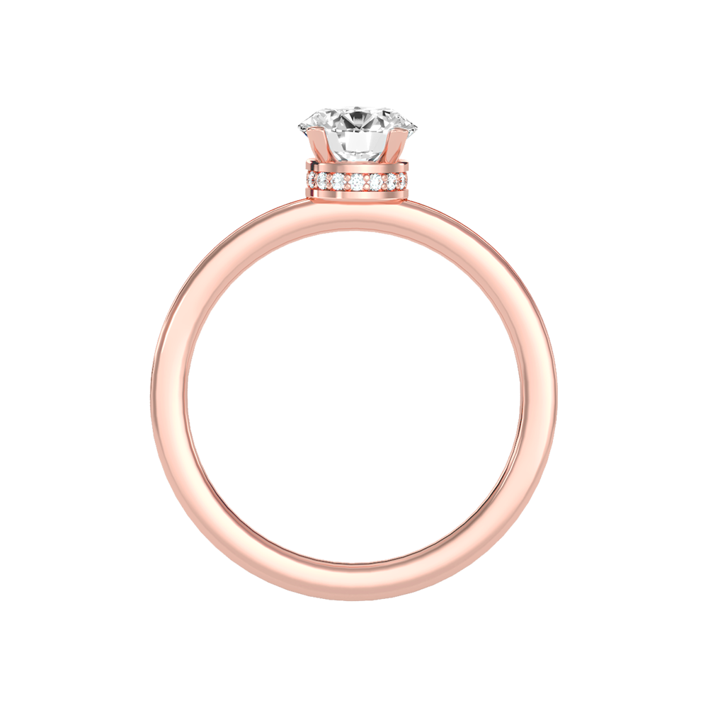 Beaded Beauty Single Stone Ring In 925 Sterling Silver - Seven