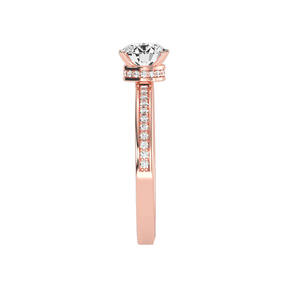 Beaded Beauty Single Stone Ring In 925 Sterling Silver - Nine