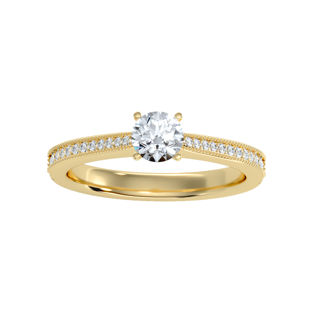 Beads Single Stone Ring - Ten