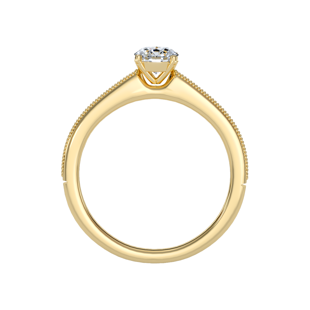 Beads Single Stone Ring - Twelve