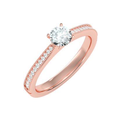 Beads Single Stone Ring - Five
