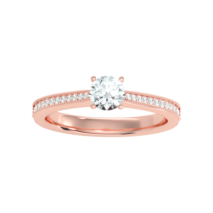Beads Single Stone Ring - Seven