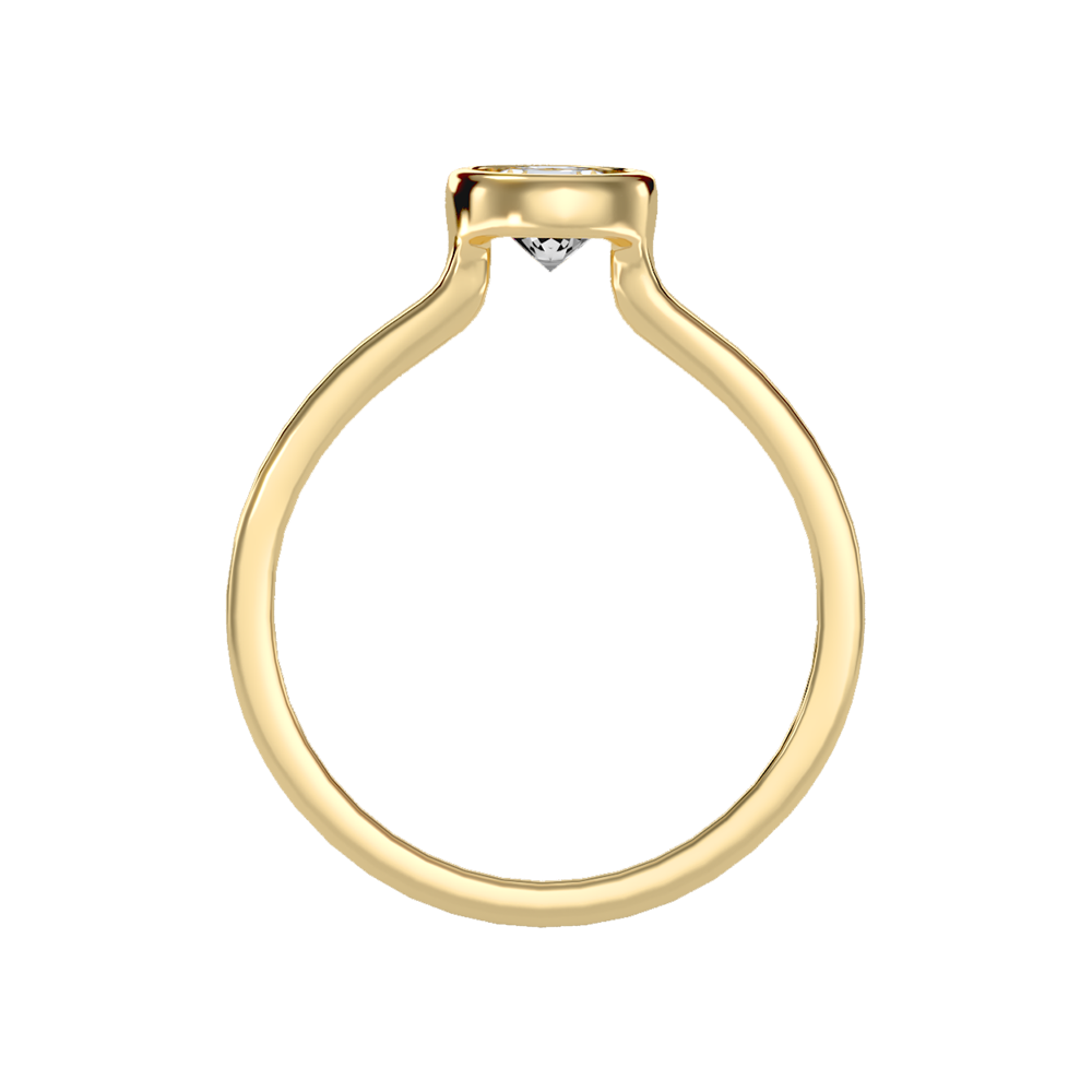 Beamy Solitaire Ring In 925 Sterling Silver - Twelve