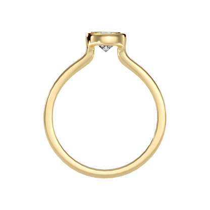 Beamy Solitaire Ring In 925 Sterling Silver - Twelve