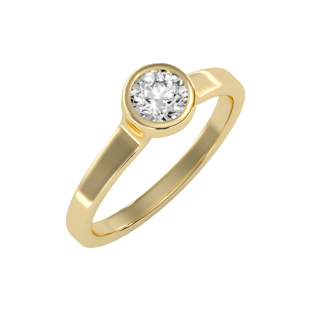 Beamy Solitaire Ring - Nine