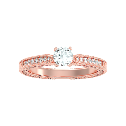 Beauteous Solitaire Ring In 925 Sterling Silver - One