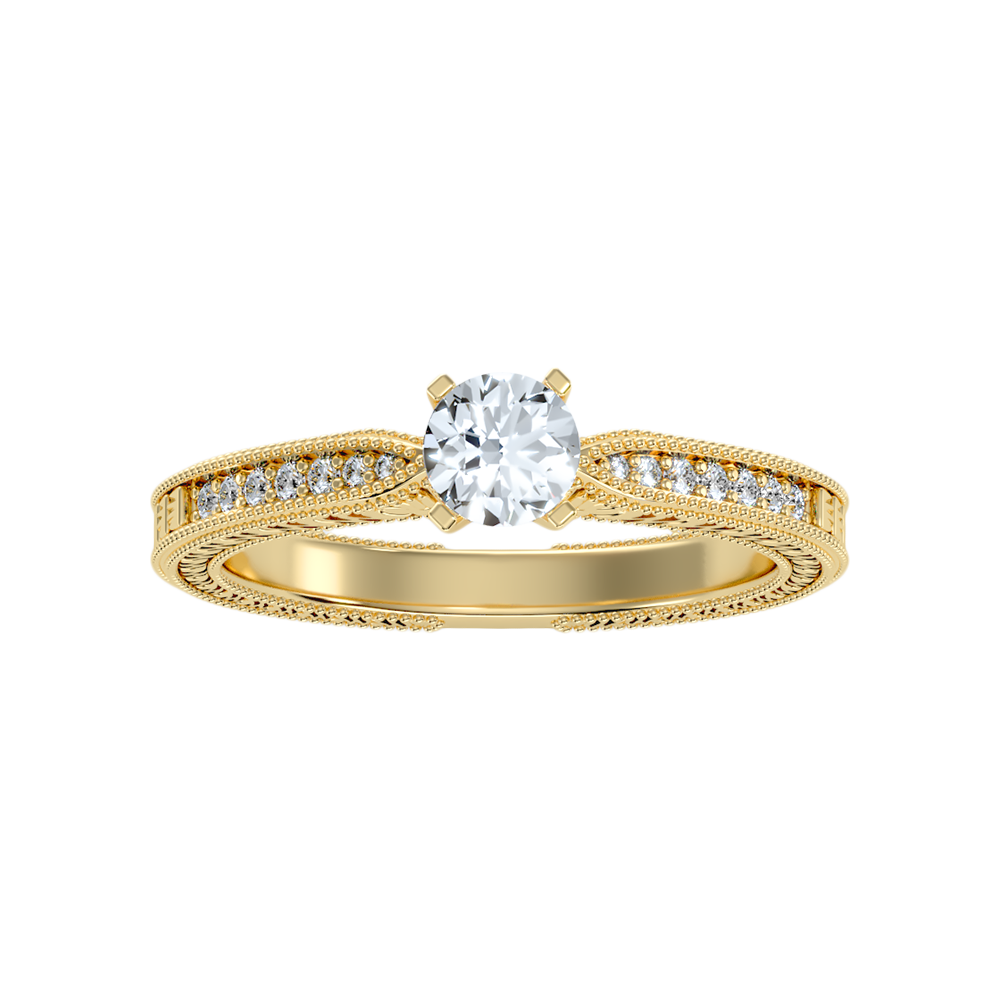 Beauteous Solitaire Ring In 925 Sterling Silver - Ten
